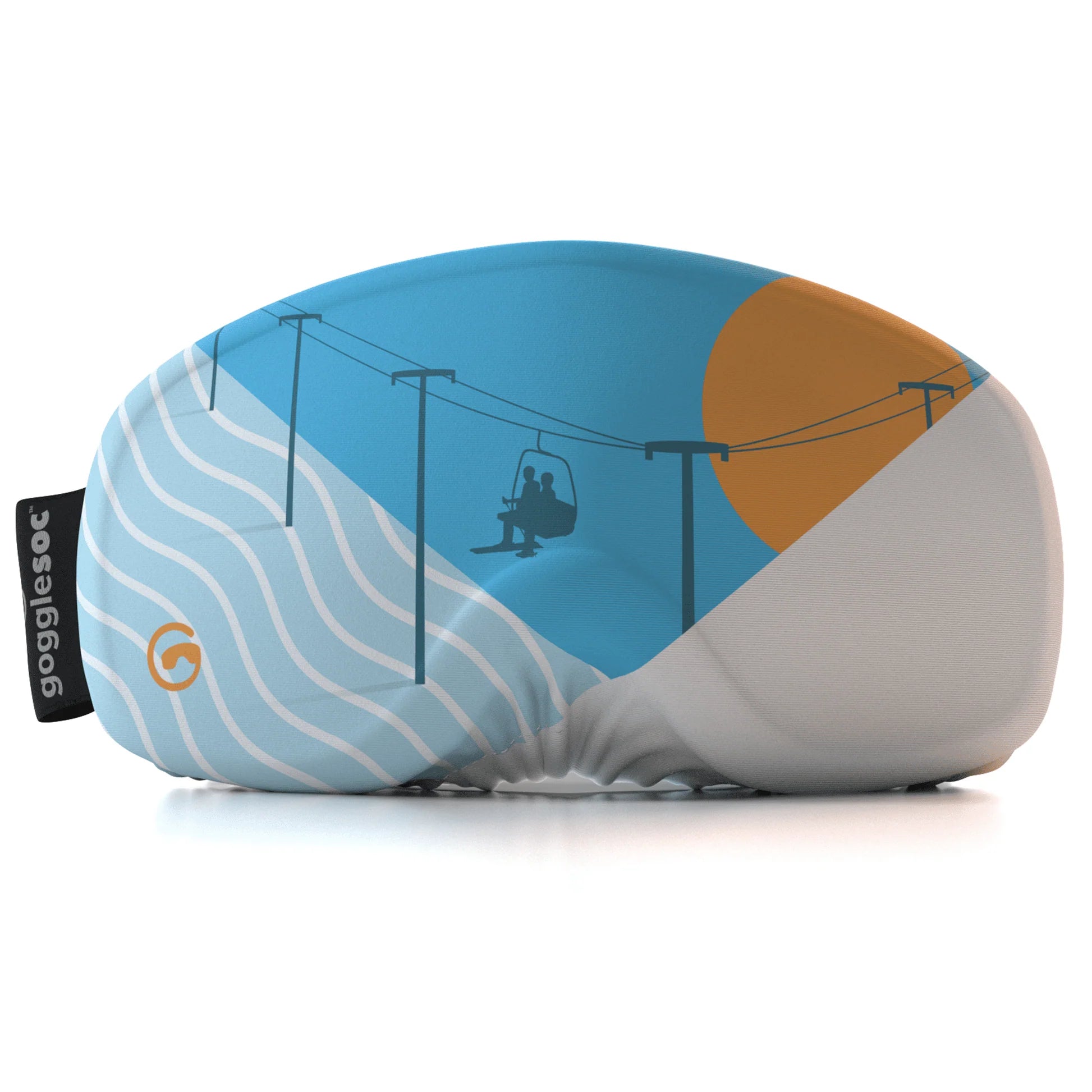 GOGGLESOC Pro 7th Heaven Beige - Étui Protection Microfibre Pour Lunettes Ski Snowboard, Nettoie Et Protège